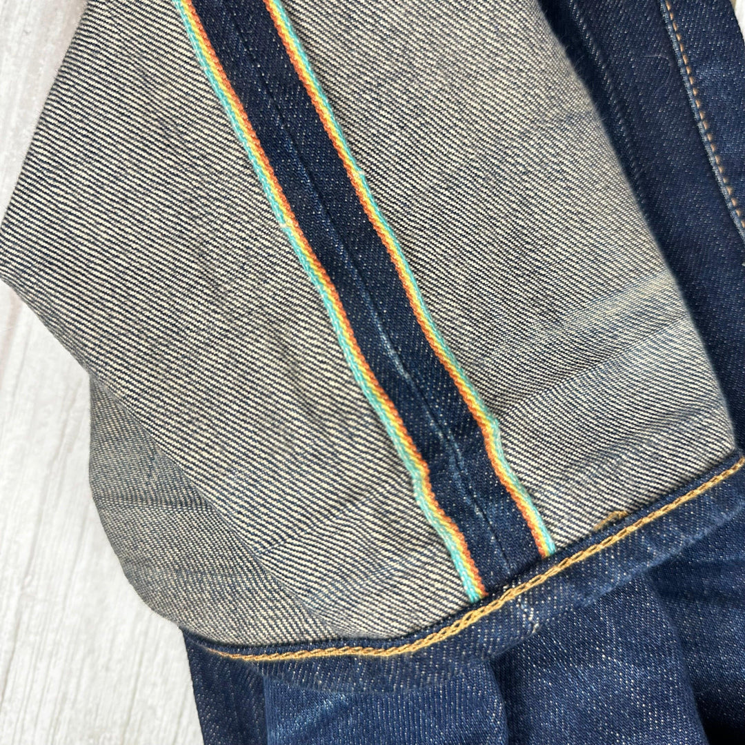 Edwin Japanese Denim- 'ED80' Rainbow Selvedge Mens Slim Jeans -Size 33/34