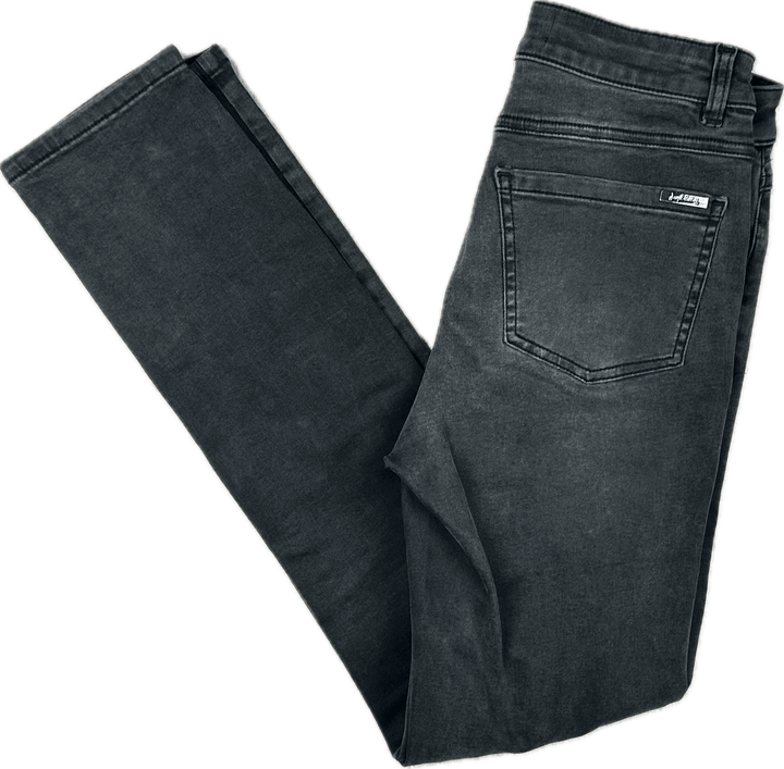 Joseph Ribkoff Distressed Black Jewelled Skinny Jeans  -Size 6