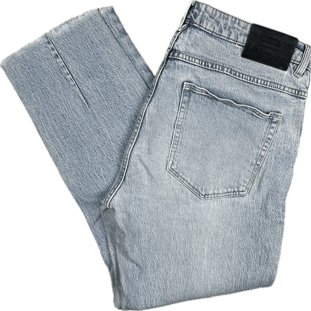 NEUW Mens 'Studio Baggy' Crop Denim Jeans - Size 36/28 - Jean Pool