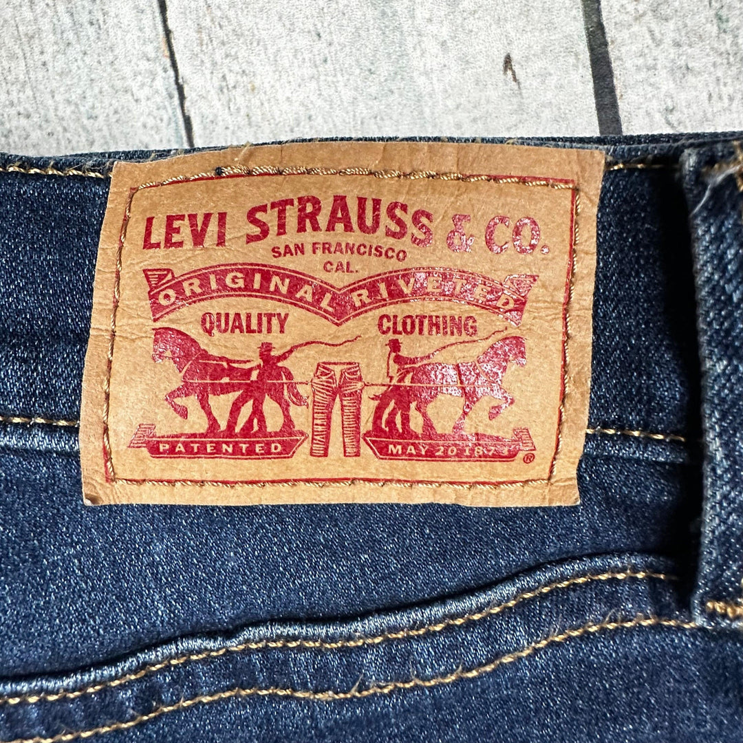 Levis 710 Super Skinny Mid Rise Denim Jeans - Size 32 - Jean Pool