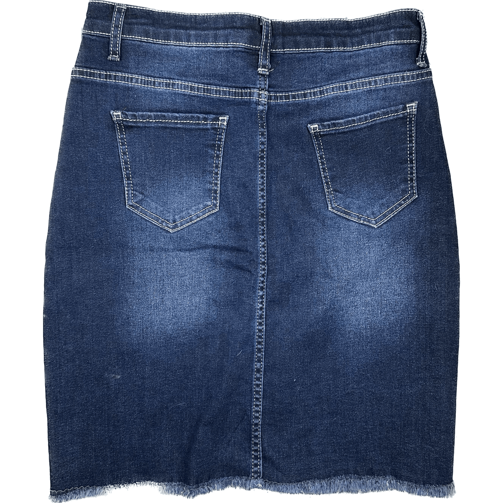 ONDI Dark Stretch Denim Skirt- Size 10 - Jean Pool