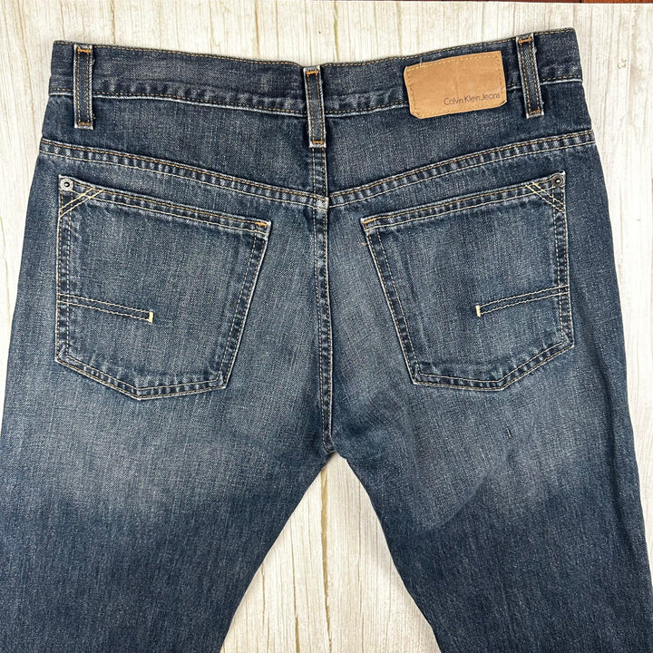 Calvin Klein Mens 'Bootcut' Jeans  -Size 30