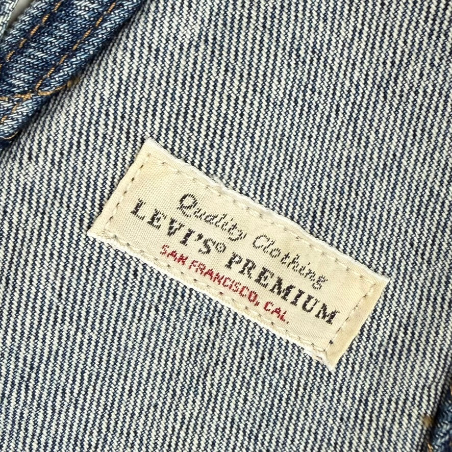 NEW- Levis Denim Bib &amp; Brace Overalls - Size XS