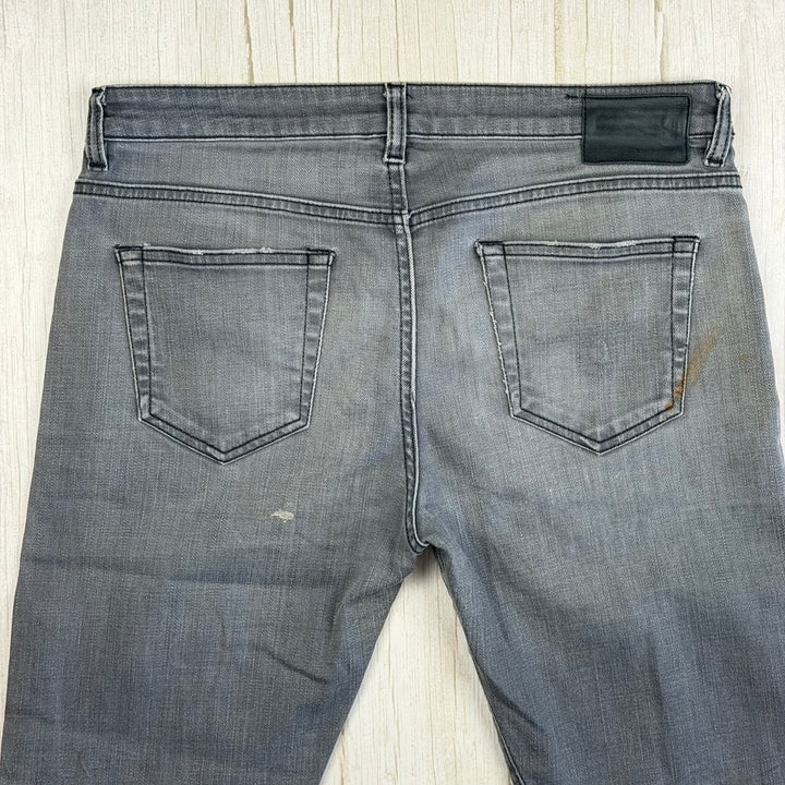 R13 Made in Italy 'Boy Skinny' Washed Black Jeans- Size 28
