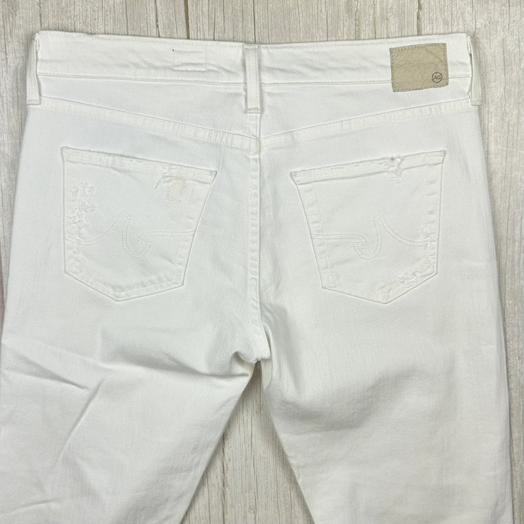 AG Adriano Goldschmied 'Ex-Boyfriend Slim' White Jeans - Size  30R