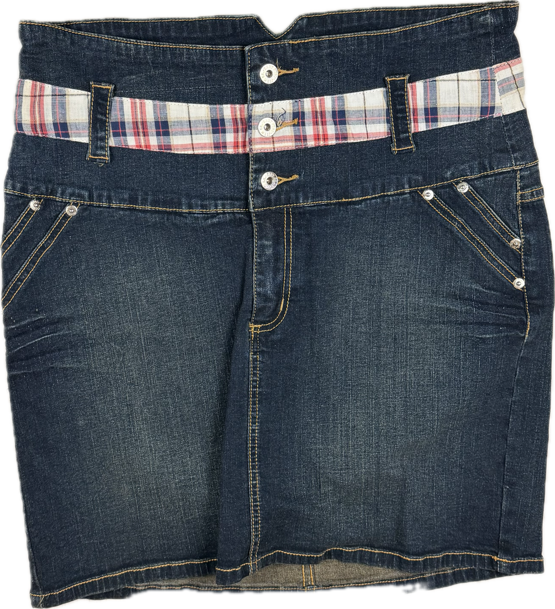 NEW- Baby Phat Y2K Denim Logo Pocket Skirt- US Size 16 or 18/20 AU