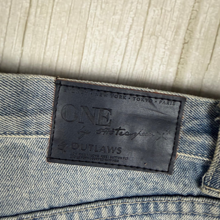 One Teaspoon 'Outlaws' Cuffed Denim Shorts  - Size 26