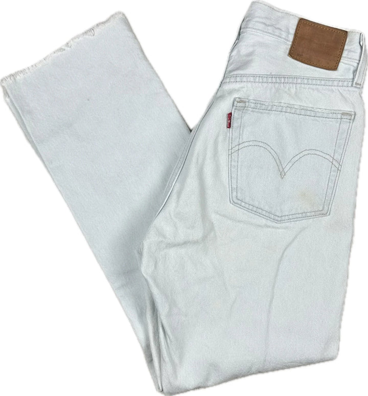 Levis Premium 501s Classic Ladies Denim Ankle Jeans -Size 27/28