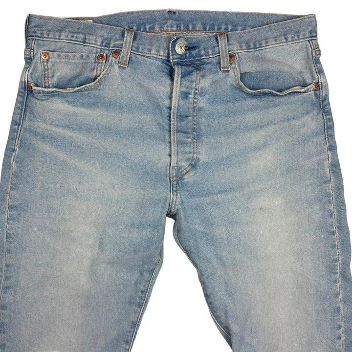 Levis 501 S Button Fly Mens Bleach Splatter Jeans -Size 33/32