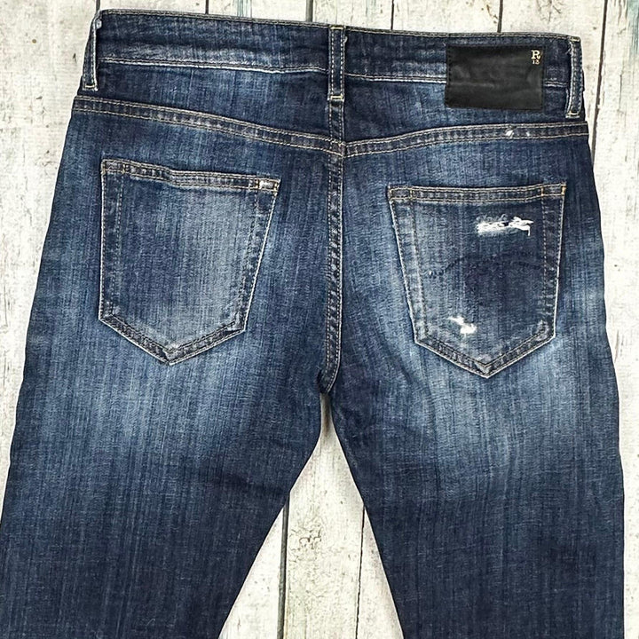 R13 Made in Italy 'Boy Skinny' Blue Jeans- Size 24 - Jean Pool