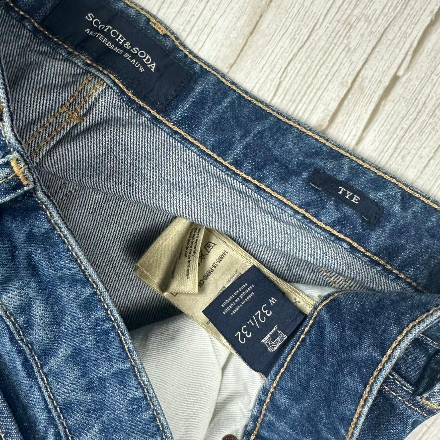 Scotch & Soda Men's 'Tye' Aged Wash Tapered Jeans- Size 32/32