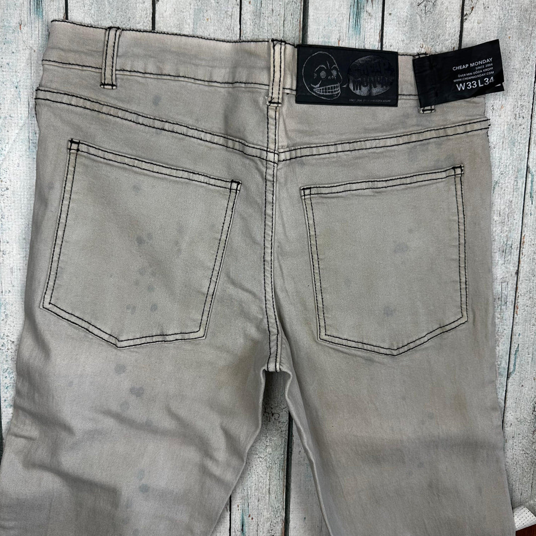 NWT - Cheap Monday 'Tight Dirt' Skinny Jeans - Size 33//34 - Jean Pool