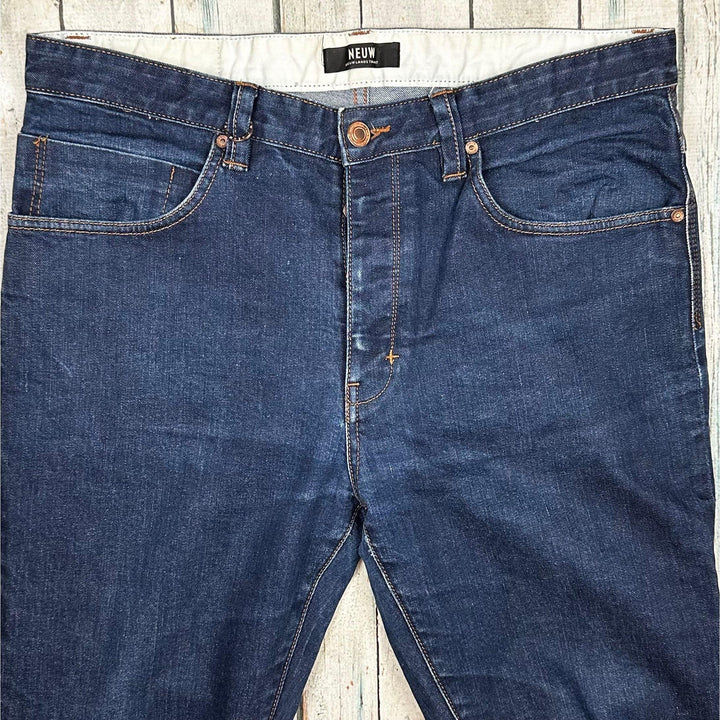 NEUW Mens 'Ray Tapered' Stretch Denim Jeans - Size 34/34 - Jean Pool