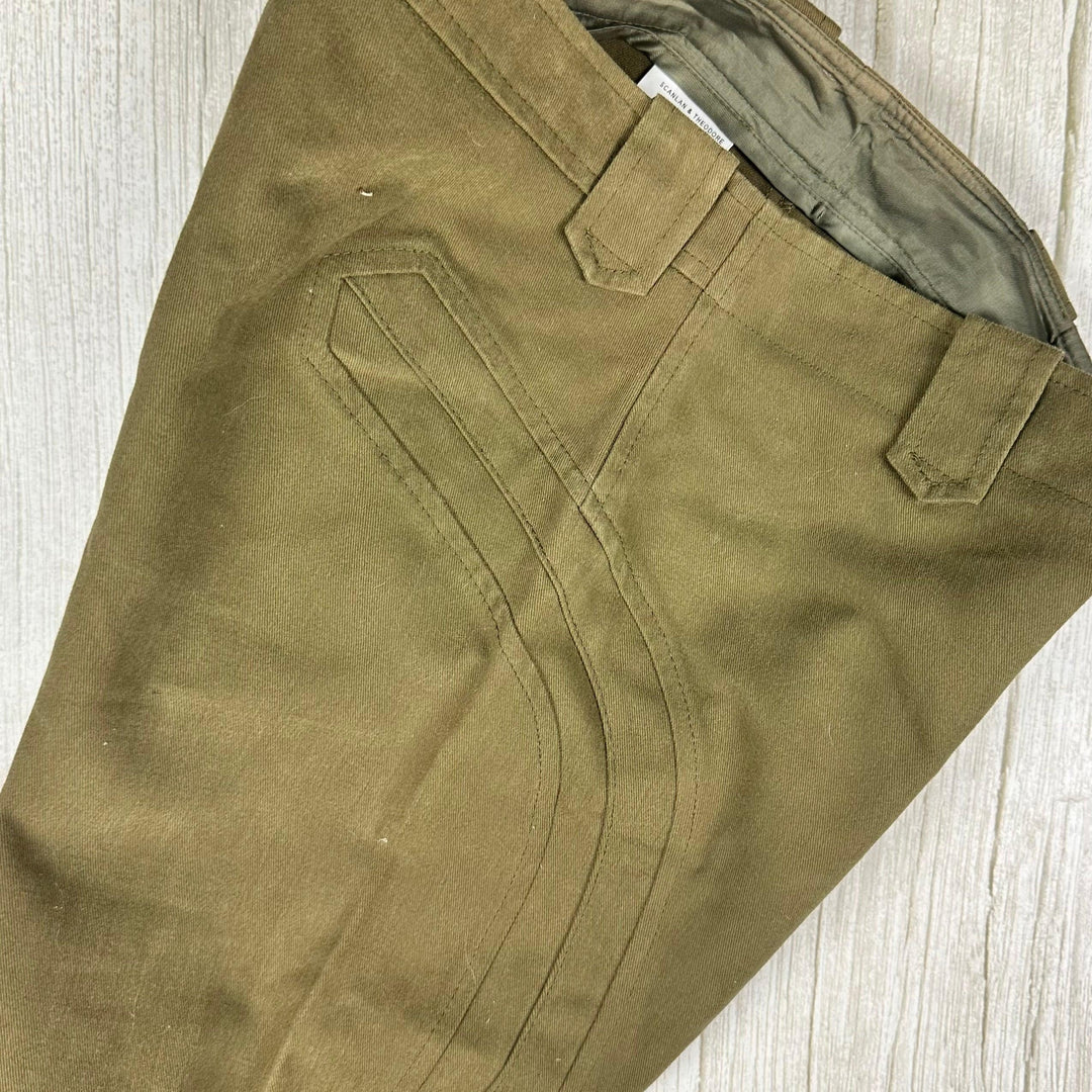 Scanlan & Theodore Khaki Panelled Cargo Jeans- Size 8 - Jean Pool