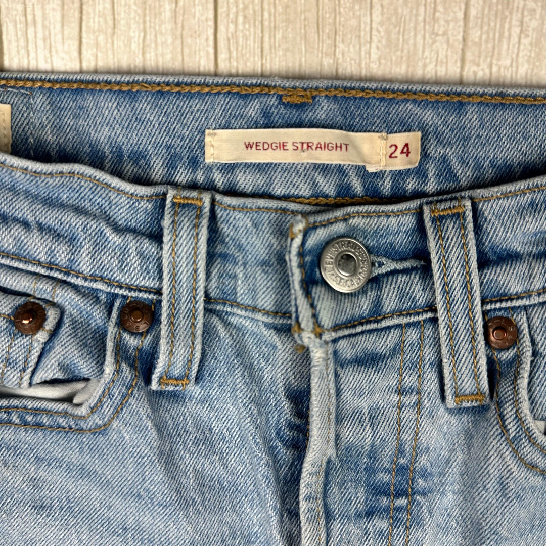 Levis ‘Wedgie Straight’ Ladies Premium Denim Jeans - Size 24 - Jean Pool