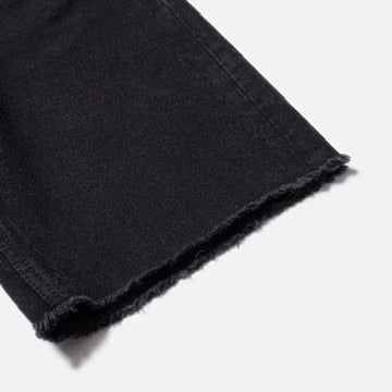 NWT-  Nudie 'Maud' Black Stone Wash Longline Shorts- Size 25