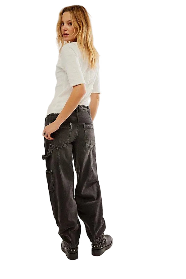 NEW- We the Free (Free People) 'Loren' Carpenter Barrel Jeans - Size 28