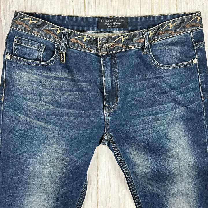 Philipp Plein Mens 'Indian Cowboy' Bootcut Jeans -Size 38 - Jean Pool