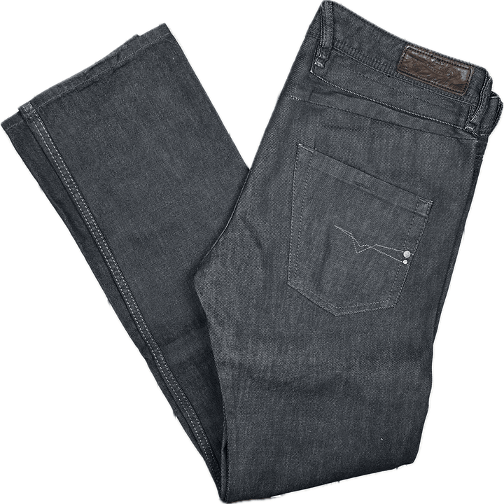 Diesel Mens 'Belther' Regular Slim Tapered Jeans - Size 34/34 - Jean Pool