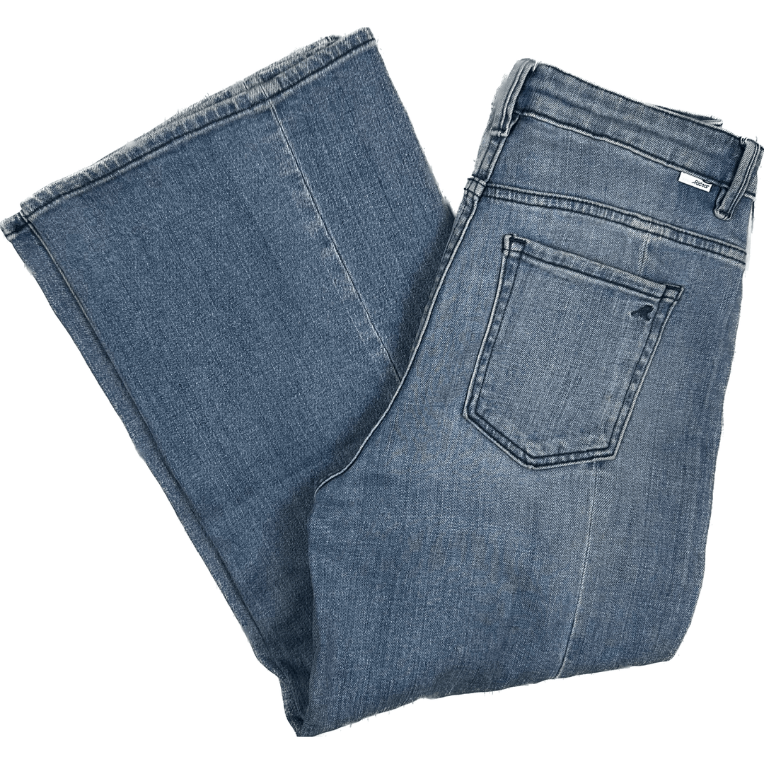 Lee Riders Light Wash Wide Leg Crop Jeans- Size 9 - Jean Pool
