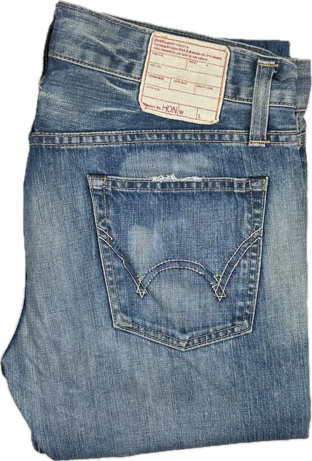 Edwin Made in Japan - Straight Bootleg Denim Jeans -Size 36/34