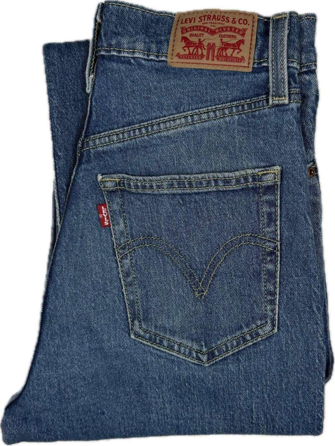 Levis Ladies High Slim Straight Ankle Jeans- Size 26