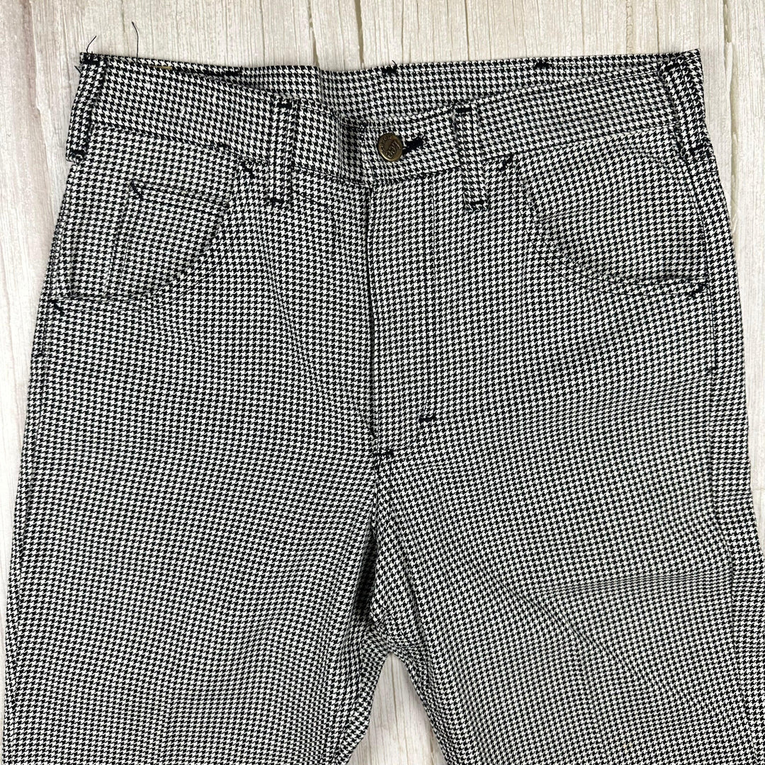 Lee Vintage Houndstooth Bootcut Flare Jeans- Suit Size 30 Short - Jean Pool