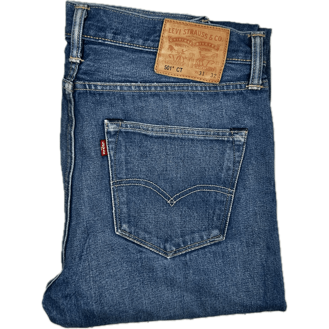Levis 501 CT Mens Denim Jeans - Size 31/32 - Jean Pool