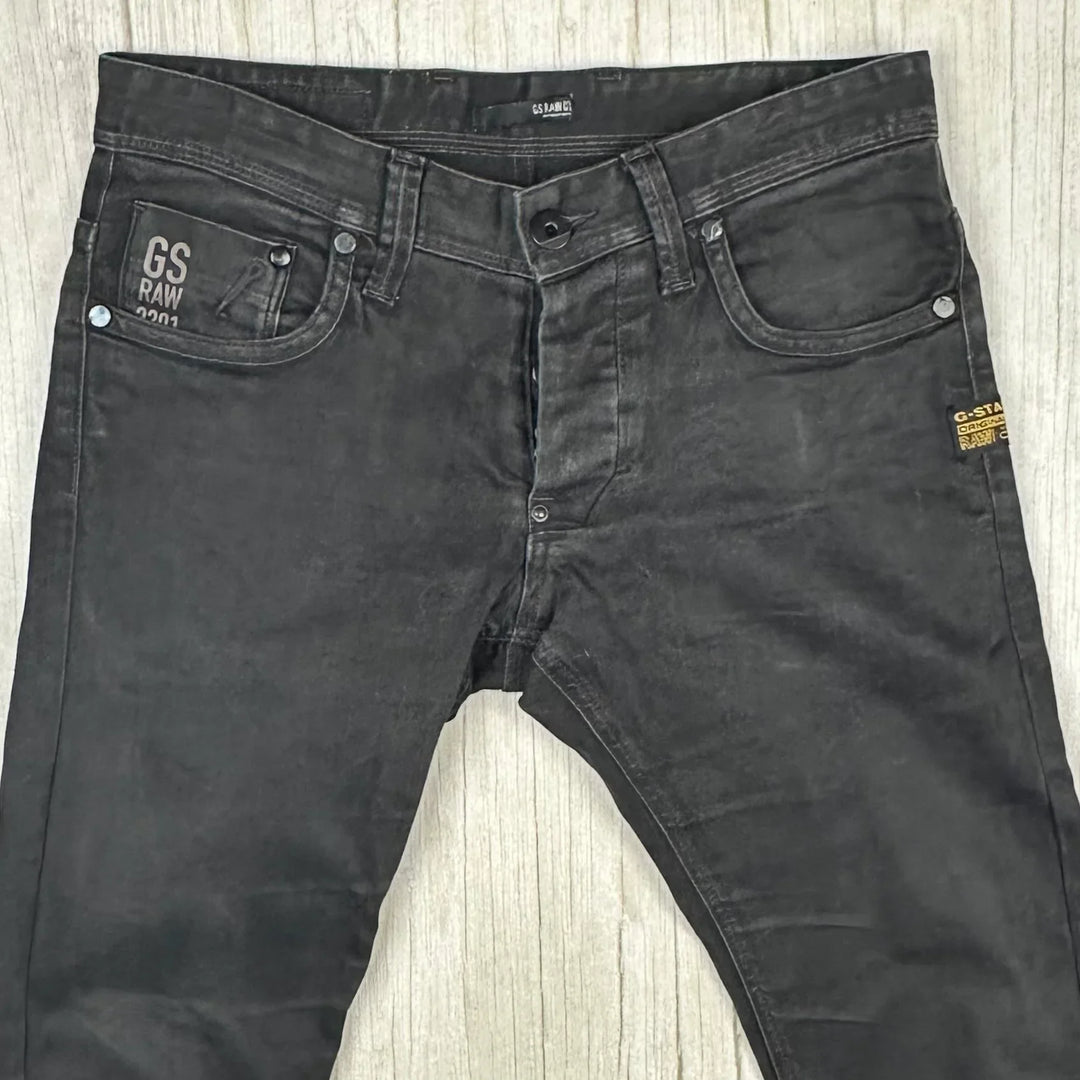 G Star RAW 'Defend Super Slim' Aged Black Jeans -Size 30S
