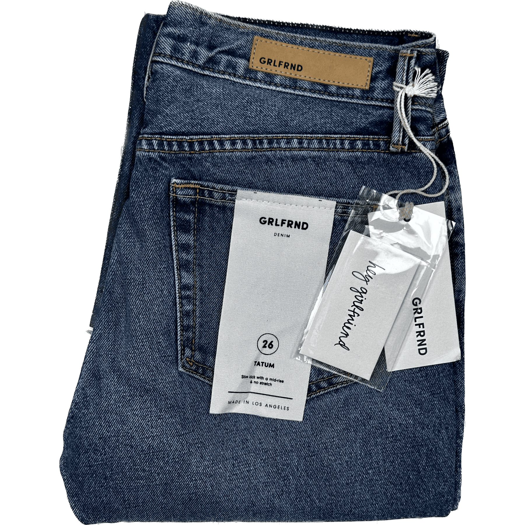 NWT GRLFRND Ladies Mid Rise 'Tatum' Jeans -Size 26 – Jean Pool