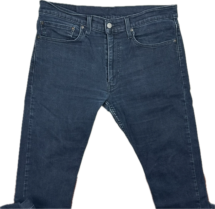 Levis 512 Dark Navy Tapered Mens Jeans - Size 34S