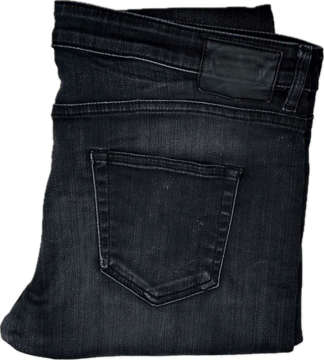 R13 Made in Italy 'Boy Skinny' Washed Black Jeans- Size 31