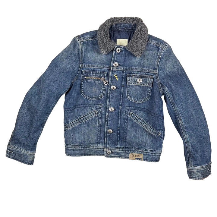 Diesel Kids Denim Padded Logo Jacket