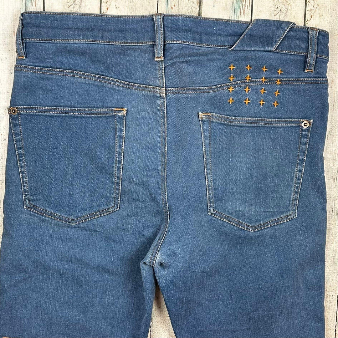 Ksubi Mens 'Chitch' Straight Leg Denim Jeans - Size 34 - Jean Pool