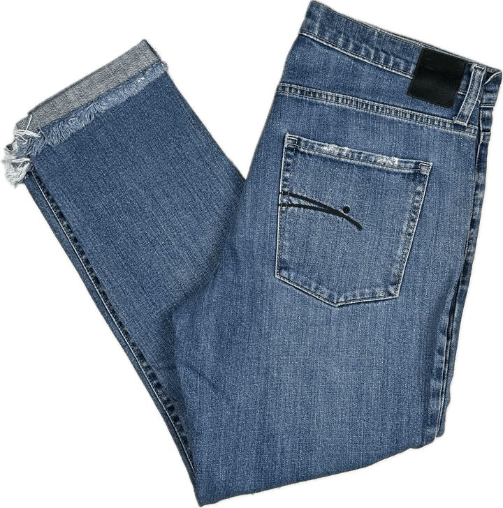 NOBODY 'Beau' Relaxed Fit Ripped Leg Jeans- Size 28