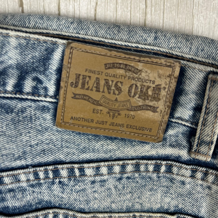 1980's Acid Wash Oke Classic Fit Jeans- Suit Size 31-32"