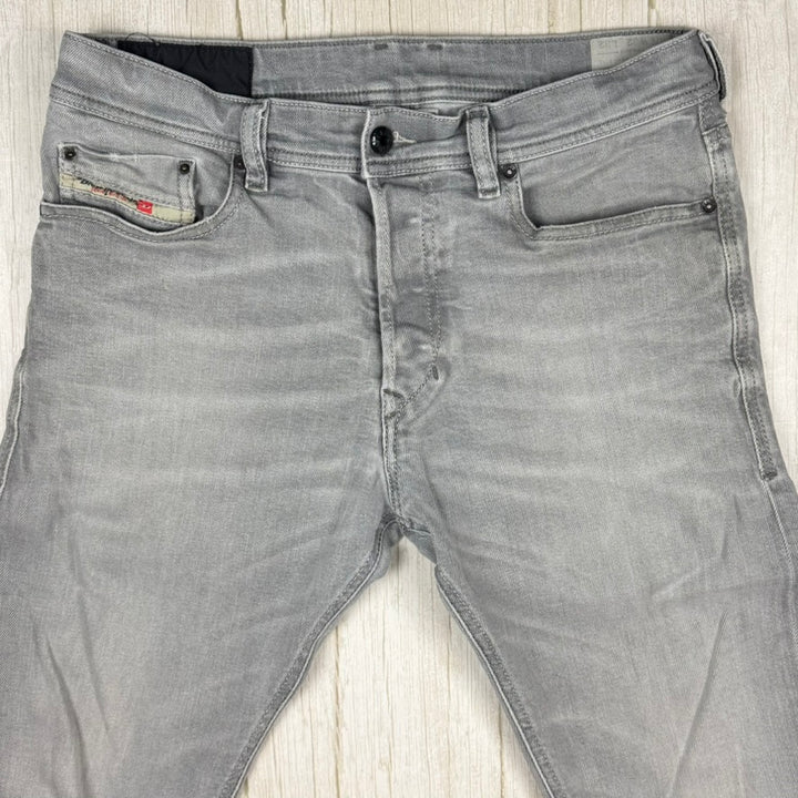 Diesel Mens 'Tepphar' Slim Carrot Grey Jeans - Size 32
