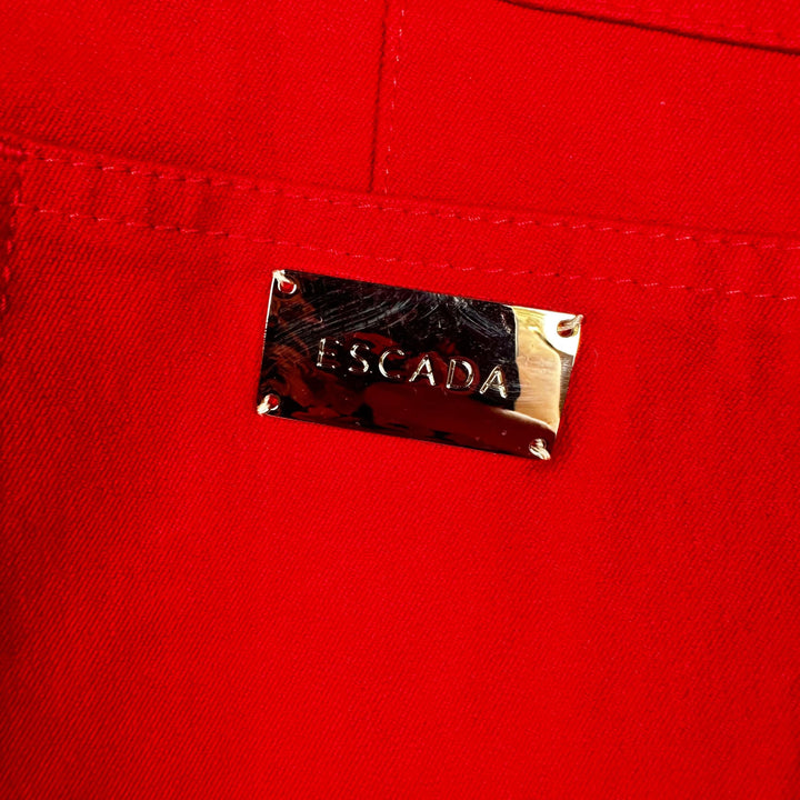 Escada Ladies Red Ankle Jeans - Size 38 Euro or 10 AU - Jean Pool