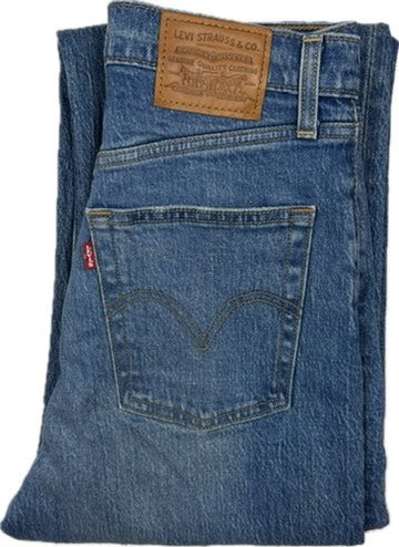 Levis Ladies ‘Ribcage Straight’ Button Fly Jeans  - Size 27