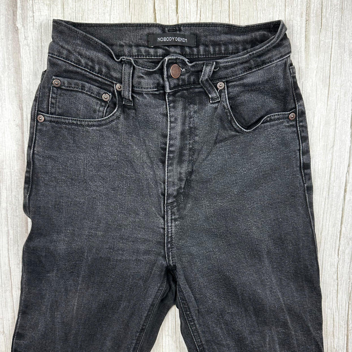 NOBODY 'Frankie Jean' High Rise Ankle Stretch Black Jeans- Size 26