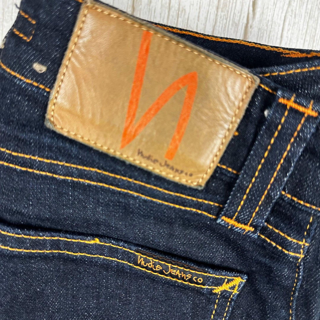 Nudie 'Skinny Lin' Dry Deep Orange Wash Denim Jeans- Size 24/30