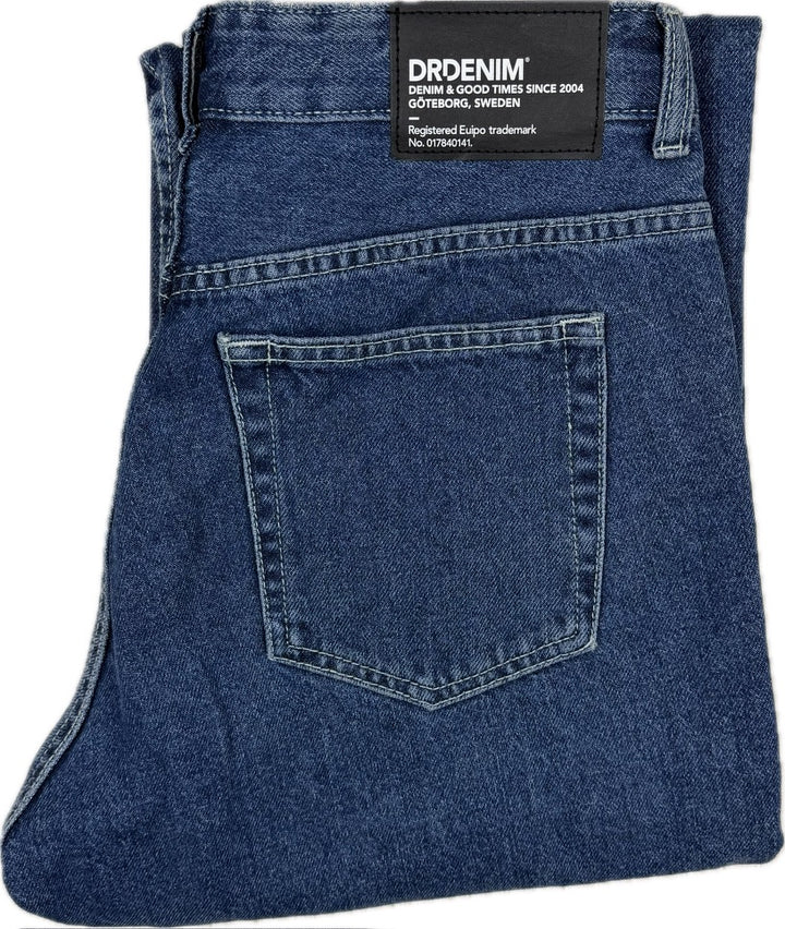 Dr Denim 'Arch' Pebble  Mid Stone Straight Jeans - Size 28