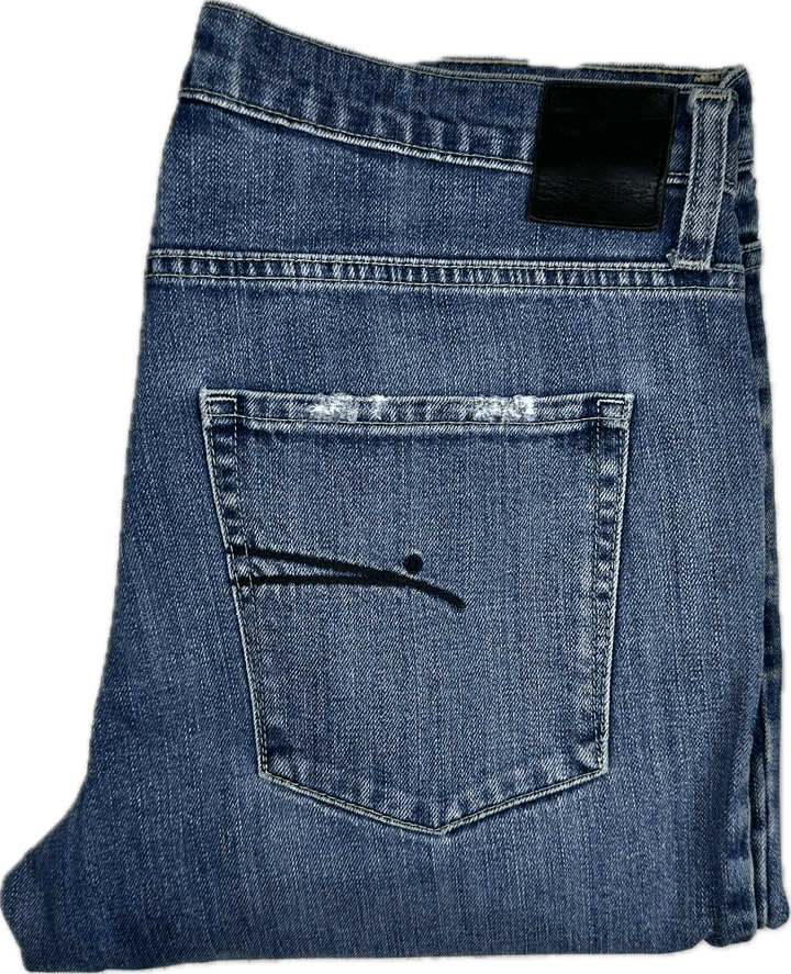 NOBODY 'Beau' Relaxed Fit Ripped Leg Jeans- Size 28