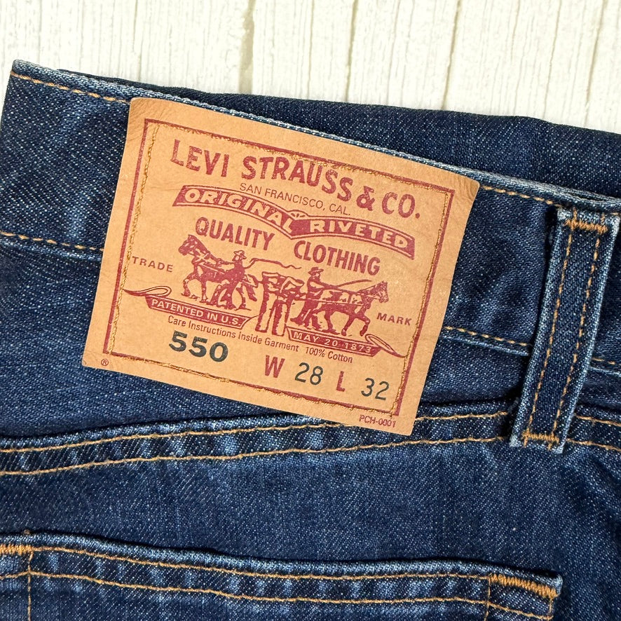 Vintage Aussie Made Levis 550 Bootcut Jeans -Suit Size 8
