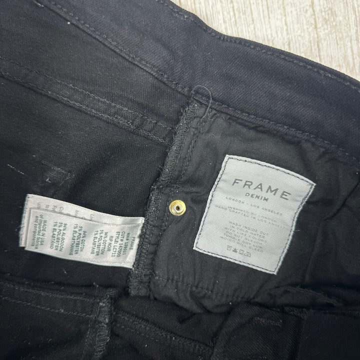 Frame Denim 'Le Cutoff' Black Denim - Size 28