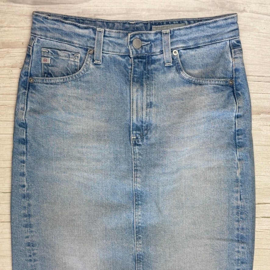 AG Adriano Goldschmied Ag-Ed 'Rani' Denim Maxi Skirt - Size 25