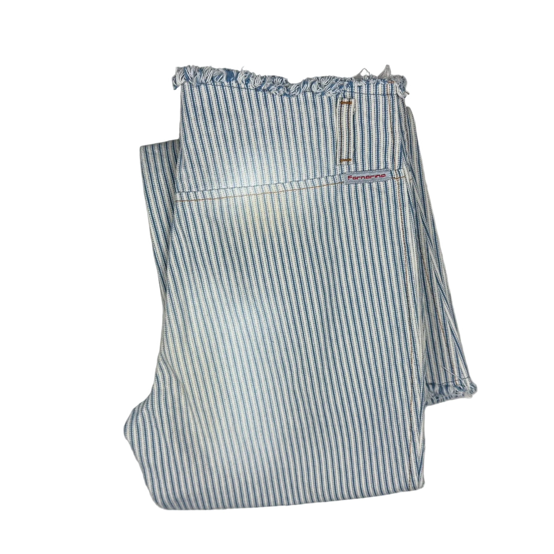 Fornarina Italy Y2K Ladies Flare Stripe Jeans -Size 25