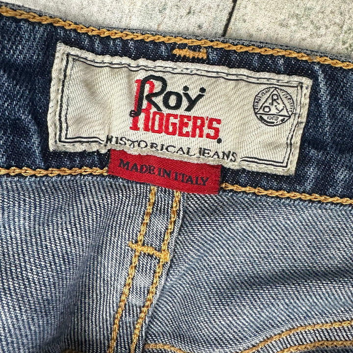 Roy Rogers Italian Straight Fit Button Fly Jeans - Size 34 - Jean Pool