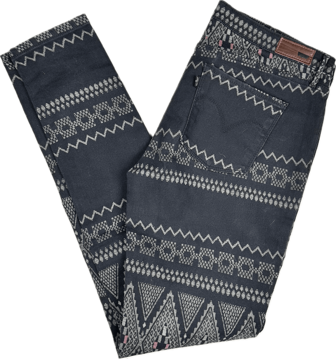 Levis 'Legging' Skinny Aztec Print jeans -Size 30 - Jean Pool