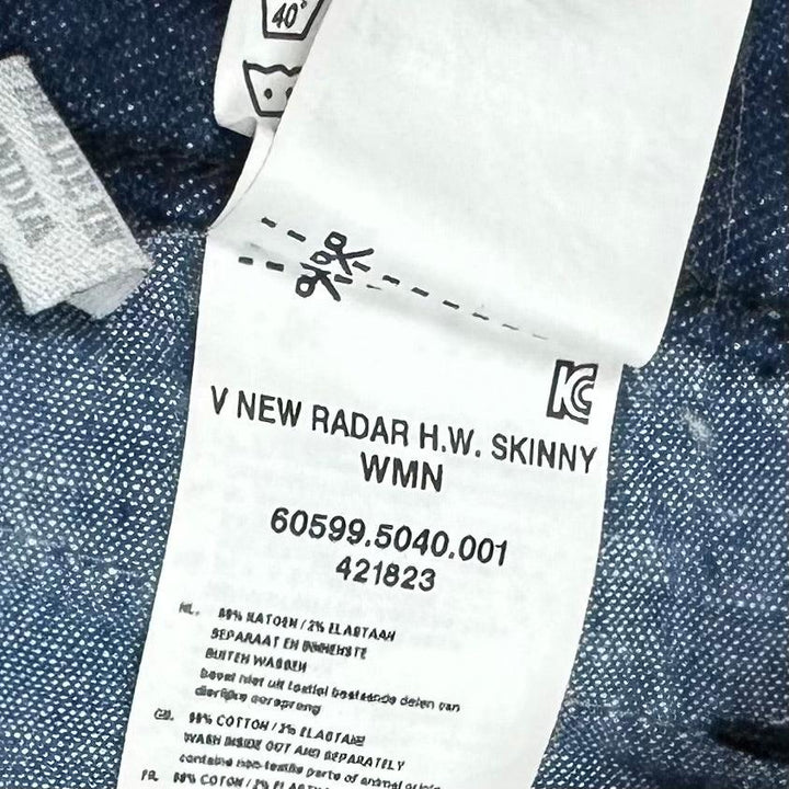 G Star RAW Womens V New Radar HW Selvedge Jeans -Size 29